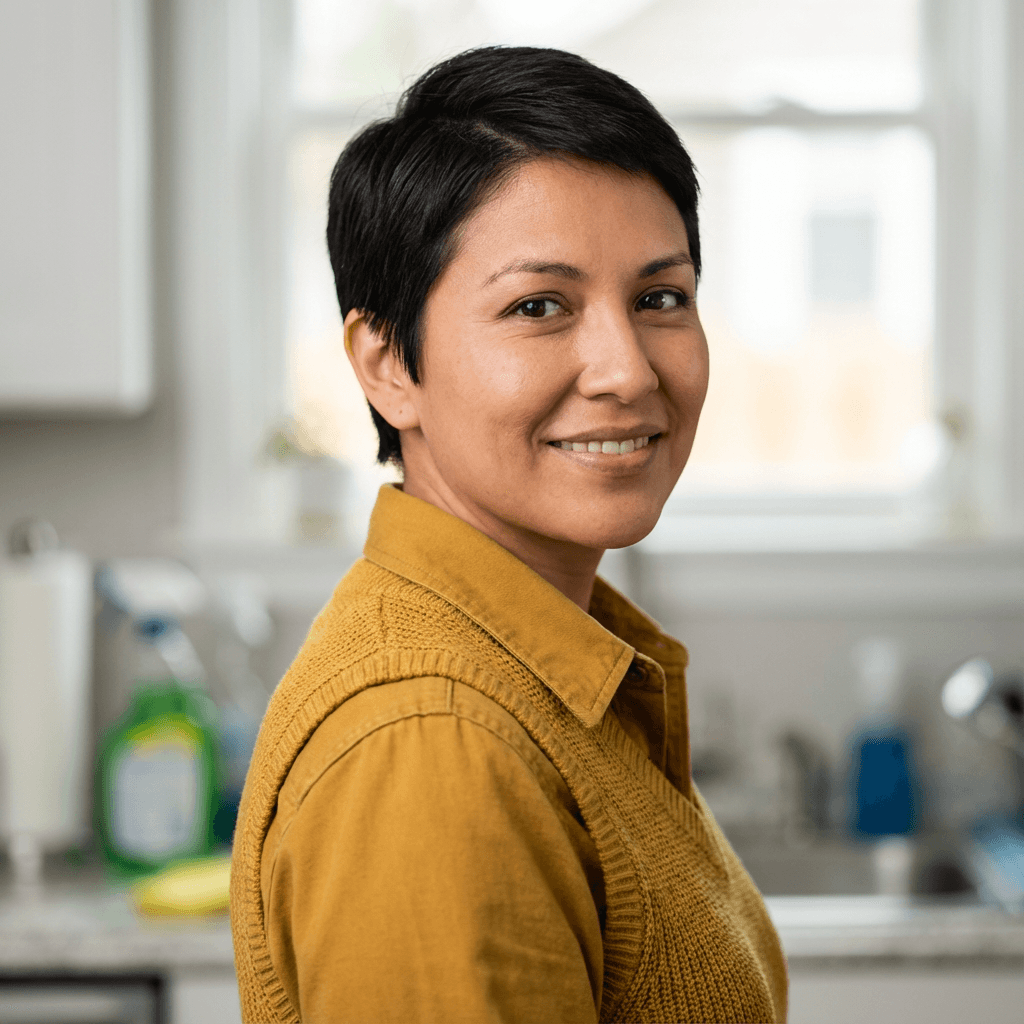Zainab Hassan, customer with improved skin tone and faded dark spots