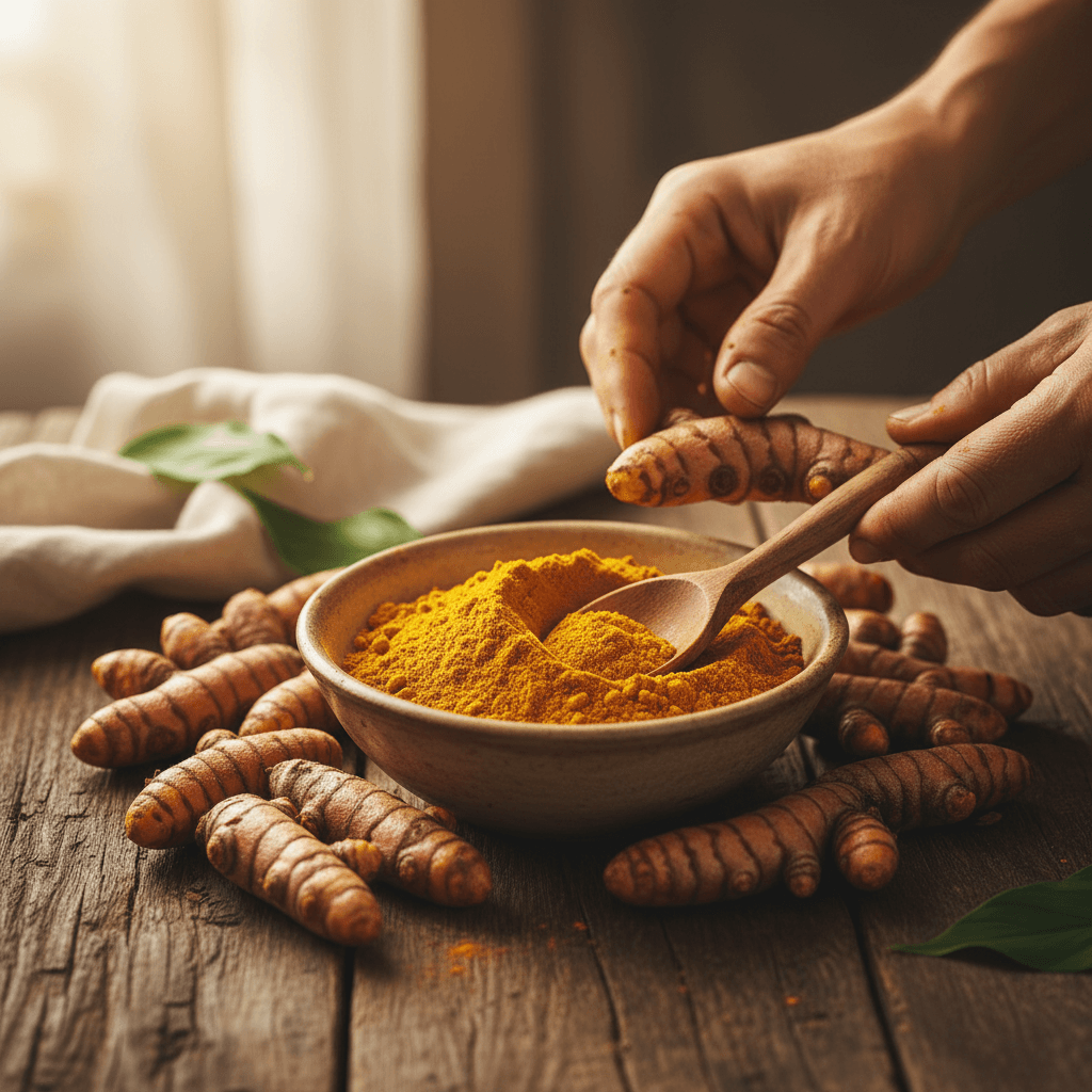 Natural turmeric, honey, and carrot ingredients for SikaMucina Glow soaps